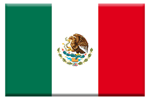 メキシコ国旗ボタン